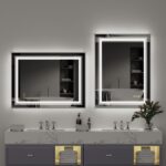 Wisfor LED Lighted Bathroom Mirror – Anti-Fog, Dimmable, and Touch Controls