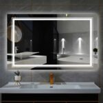 Wisfor LED Lighted Bathroom Mirror – Anti-Fog, Dimmable, and Touch Controls