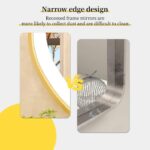 Frontlit Oval LED Illuminated Bathroom Mirror with Frame and Anti-Fog