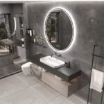 LuminaSphere LED Circle Bathroom Mirror – Anti-Fog, Dimmable, and Touch Controls