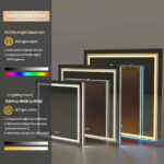 Lumina Glow RGB Backlit Front Lighted Mirror with Anti-Fog and Touch Controls