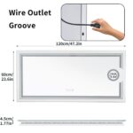30″x60″ LED Mirror with 3X Magnifying, Anti-Fog, and Dimmable Lighting