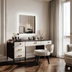Square Illuminated Bathroom Mirror – Anti-Fog, Dimmable, and Touch Controls
