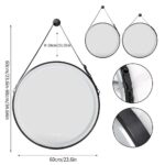 Radiant Halo Frame Round Bathroom Mirror – LED Lighting, Anti-Fog, and Touch Controls