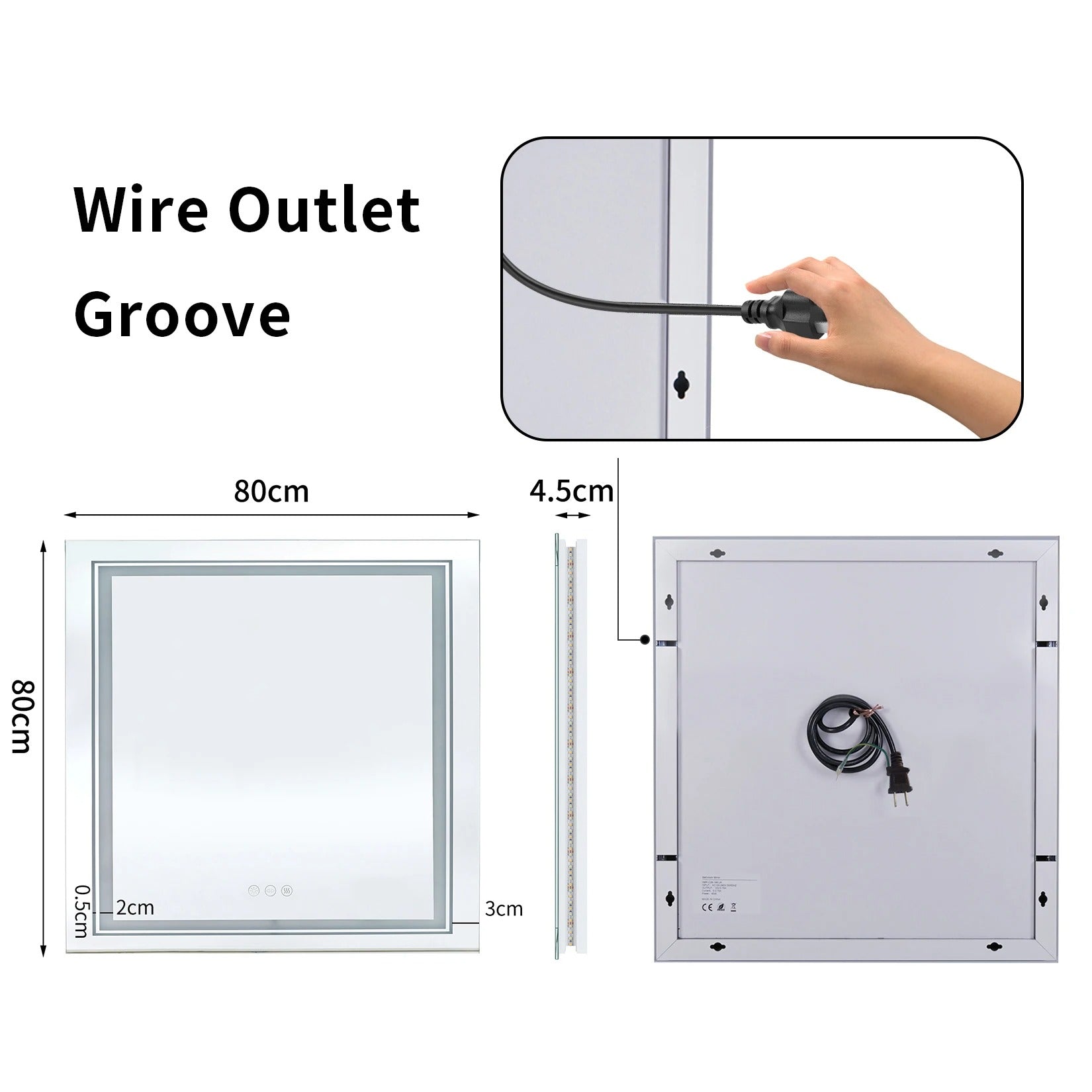 Lumina Glow RGB Backlit Front Lighted Mirror with Anti-Fog and Touch Controls - Uncategorized | LightMirror.in Lumina Glow RGB Backlit Front Lighted Mirror with Anti-Fog and Touch Controls - Uncategorized | LightMirror.in