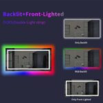 Luminous Spectrum LED Vanity Mirror – RGB Backlit, Anti-Fog, and Dimmable Lighting