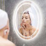 Luxe Dual-Glow LED Bathroom Mirror – Anti-Fog, Dimmable, Double Circle Design