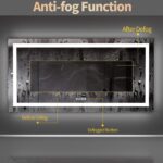 Smart LED Bathroom Mirror with Bluetooth Speaker, Anti-Fog, and Dimmable Lighting