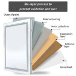 Frameless LED Lighted Bathroom Mirror – Dual Lighting, Anti-Fog, and Touch Controls