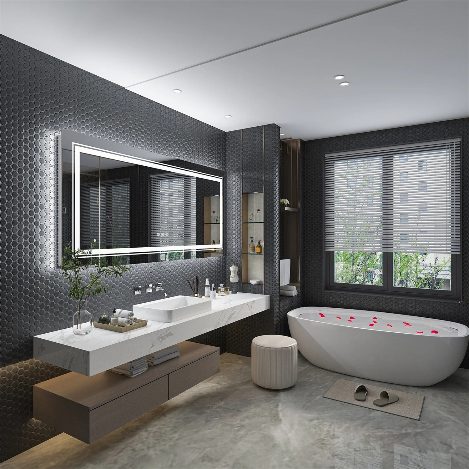 Wisfor LED Lighted Bathroom Mirror – Anti-Fog, Dimmable, and Touch Controls - Uncategorized | LightMirror.in Wisfor LED Lighted Bathroom Mirror – Anti-Fog, Dimmable, and Touch Controls - Uncategorized | LightMirror.in