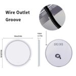 Frameless LED Bathroom Mirror with Dual Lighting, Anti-Fog, and Touch Controls – Modern Round Design