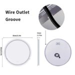 Frameless LED Bathroom Mirror with Dual Lighting, Anti-Fog, and Touch Controls – Modern Round Design