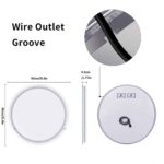 Extra Large Round LED Bathroom Mirror with Anti-Fog, Dimmable Lights, and Touch Sensor