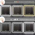 Frameless LED Lighted Bathroom Mirror – Dual Lighting, Anti-Fog, and Touch Controls