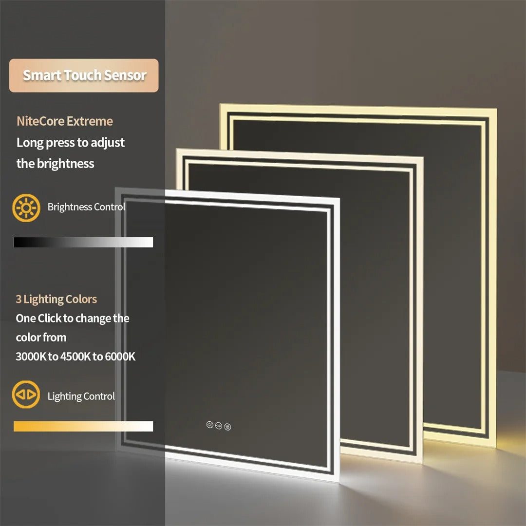 comparison between backlit and frontlit LED mirrors for minimalist home decor. comparison between backlit and frontlit LED mirrors for minimalist home decor.