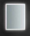Rectangular Contemporary LED Light Mirror with Touch Sensor – White Lights by MW