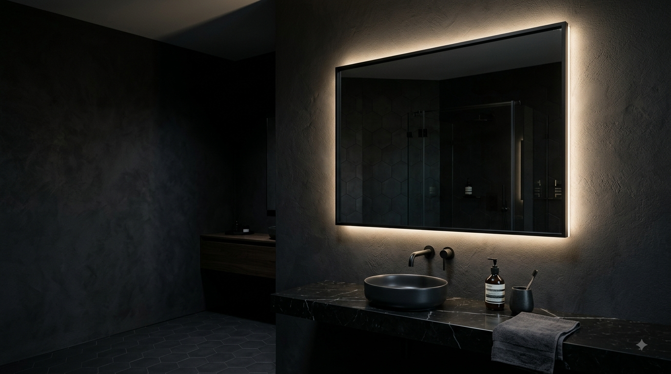 bathroom backlit led mirror 2