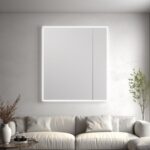 Custom LED mirrors enhancing home decor.