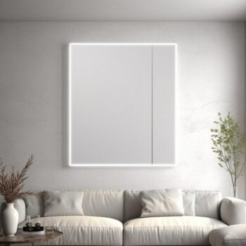 Frameless Rectangle LED Bathroom Mirror - Uncategorized | LightMirror.in