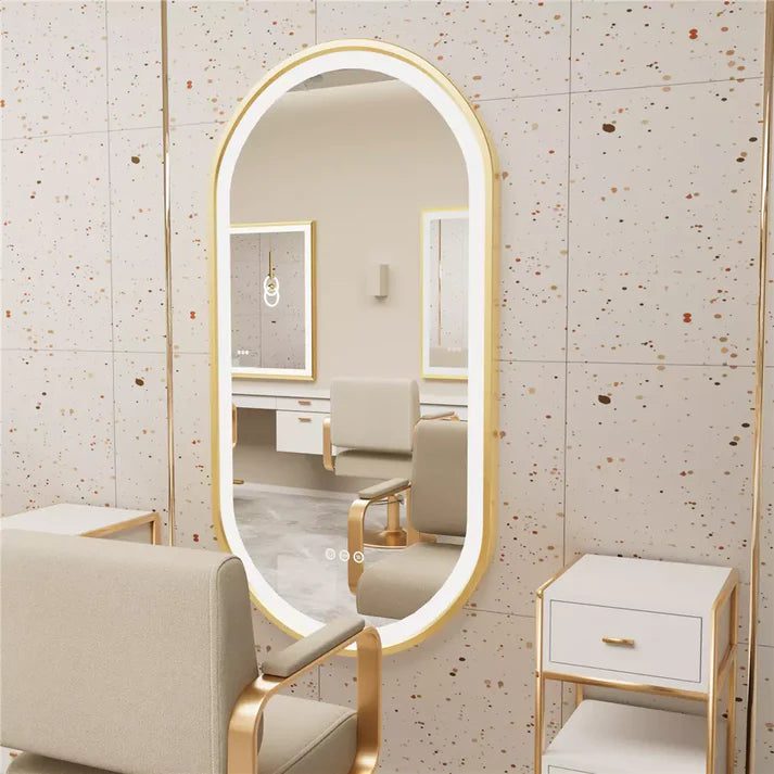 Frontlit Oval LED Illuminated Bathroom Mirror with Frame and Anti-Fog - Bluetooth Mirrors | LightMirror.in Frontlit Oval LED Illuminated Bathroom Mirror with Frame and Anti-Fog - Bluetooth Mirrors | LightMirror.in