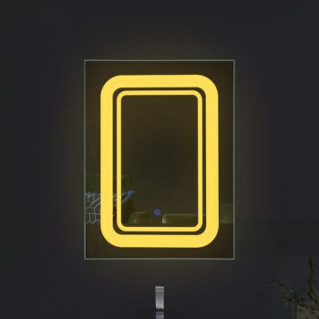 Dual Color Duo Glow LED Mirror for Bathroom - Rectangular
